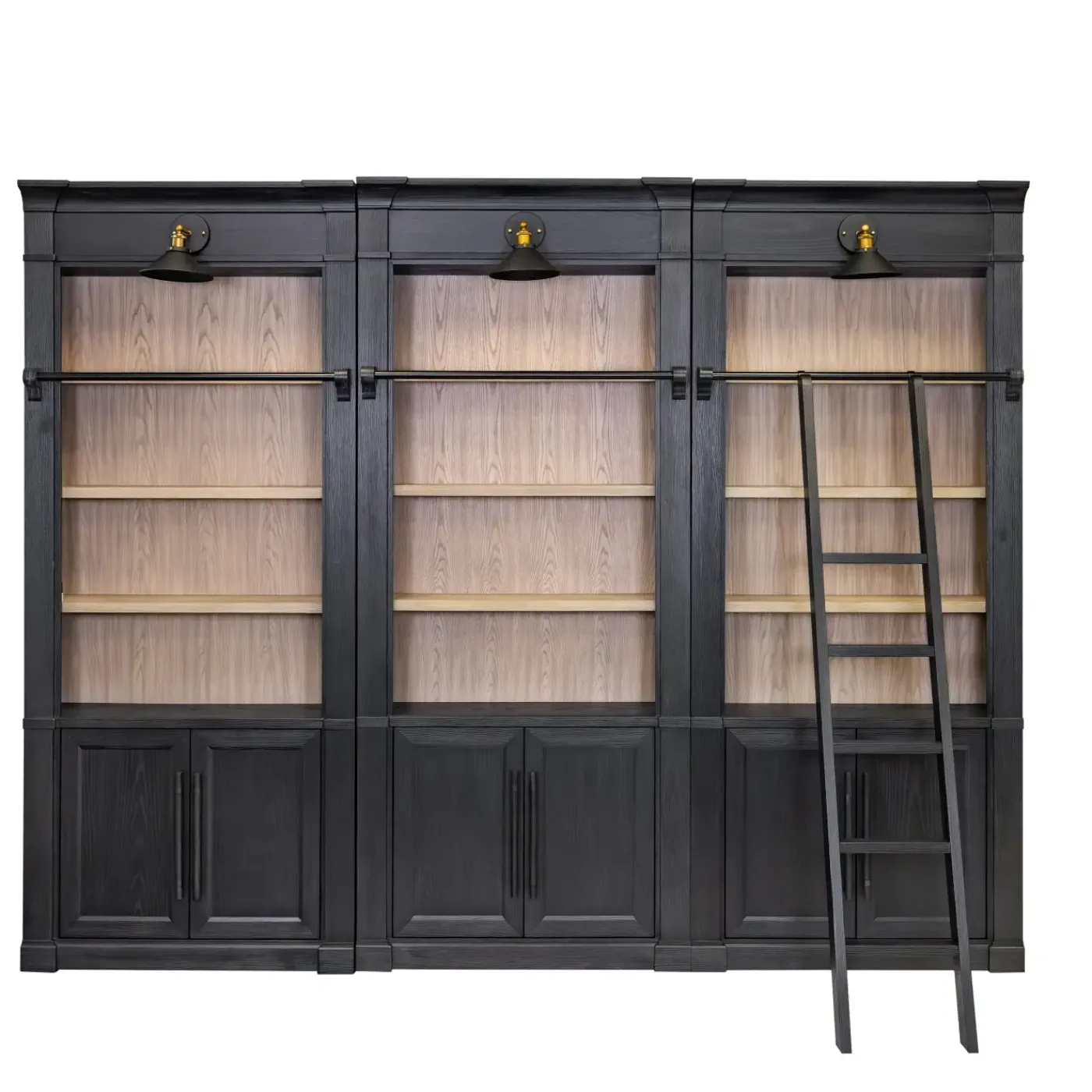 Abbot Place 94" Tall Bookcase & Ladder Bookcases & File Cabinets