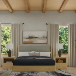 New Aiden California King Bed, Dresser, Mirror, Night Stand All Modern Living Items|Bedroom