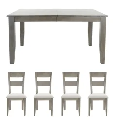 Online Alamo 5pc Dinette Set: Extendable Table, 4 Chairs Dining Room Sets