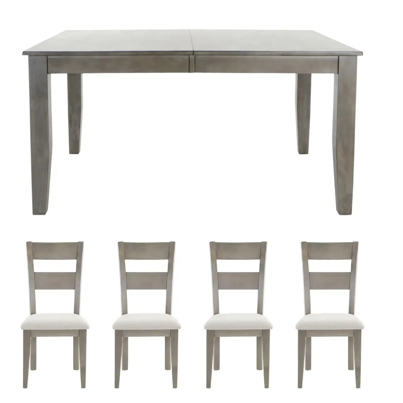Online Alamo 5pc Dinette Set: Extendable Table, 4 Chairs Dining Room Sets