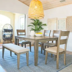 Online Alamo 5pc Dinette Set: Extendable Table, 4 Chairs Dining Room Sets