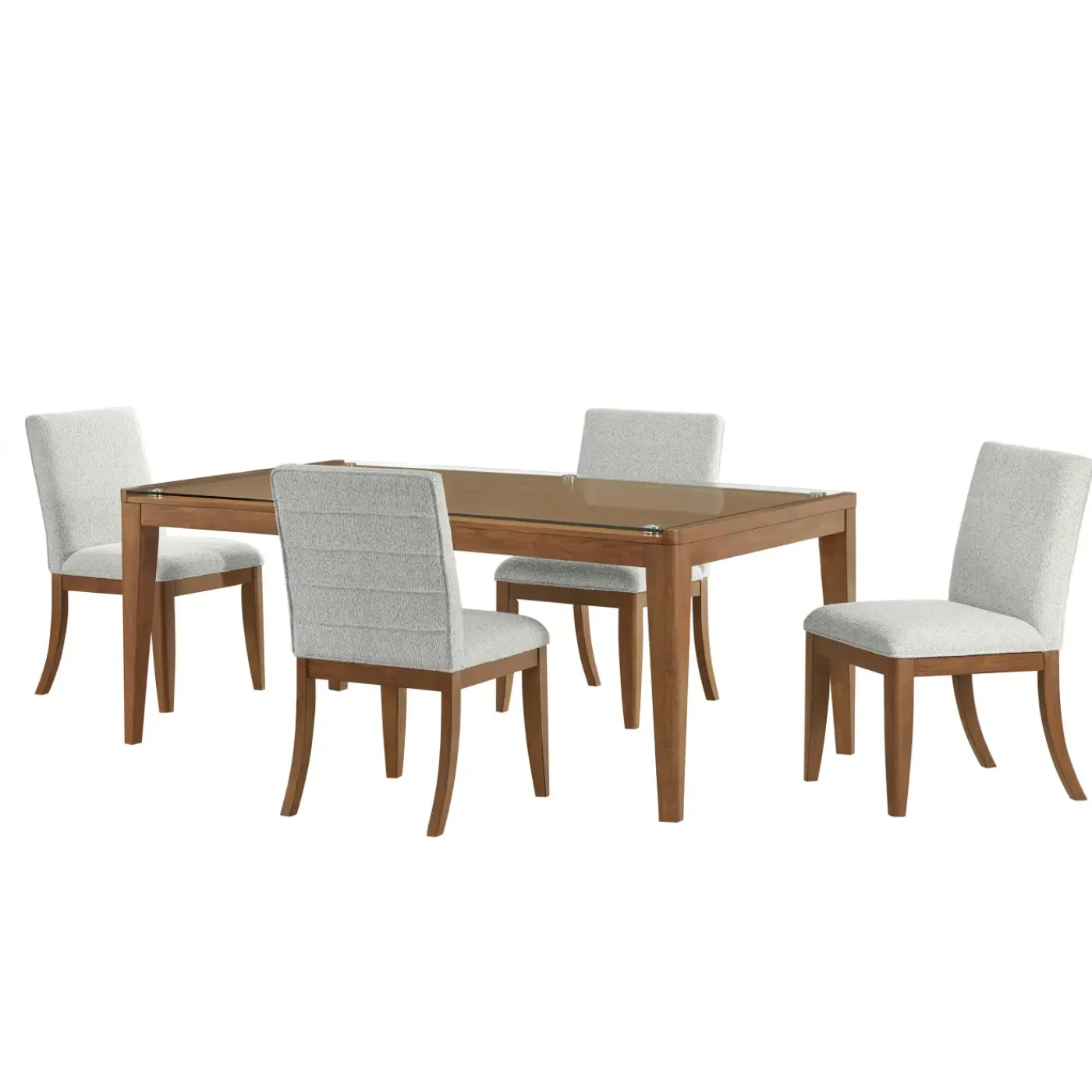 Online Amalie 5pc: Dining Table And 4 Upholstered Chairs Dining|Dining Room Sets
