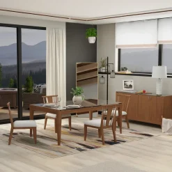 Discount Amalie 5pc: Dining Table And 4 Wood Side Chairs Dining|Dining Room Sets