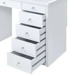 Hot Anisa 7 Drawer Vanity with Lighted Mirror Vanities|Kids Desks & Chairs