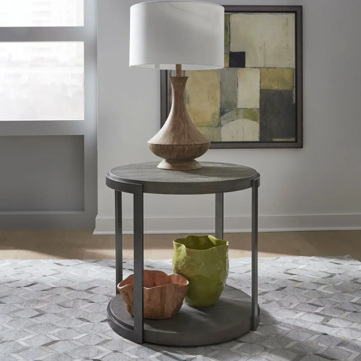 Hot Ashton Round End Table Coffee & Cocktail Tables