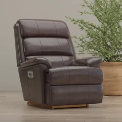 Best Astor Leather Power Lumbar Rocker Recliner Chairs|Recliners