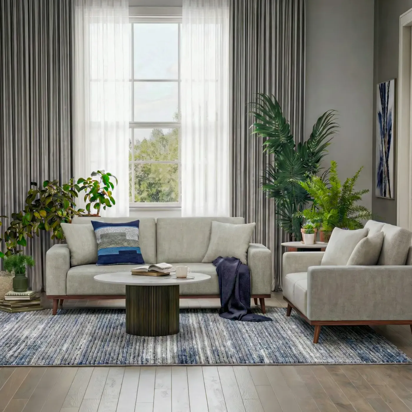 Best Ava Fabric Living Room Set Living Room Sets