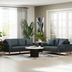 Discount Ava Leather Living Room Set Living Room Sets