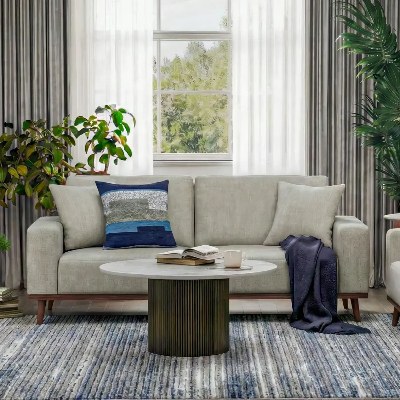 Ava Sofa with 2 Pillows Sofas & Couches