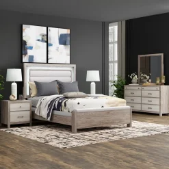 Outlet Avery Bedroom Set with LED Lighting Bedroom Sets