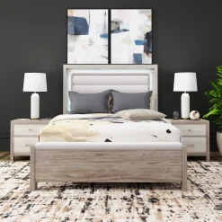 Online Avery Bed with LED Lighting Queen Beds|Beds & Headboards