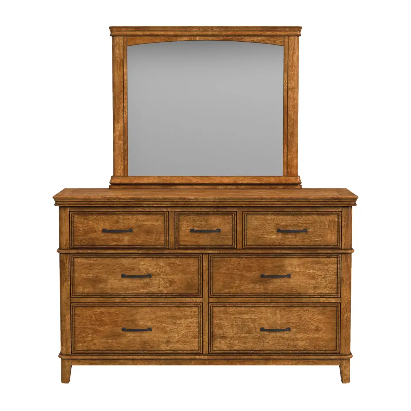 Clearance Bandit Panel Bedroom Set-New! Queen Bed, Dresser, Mirror & Nightstand Bedroom Sets