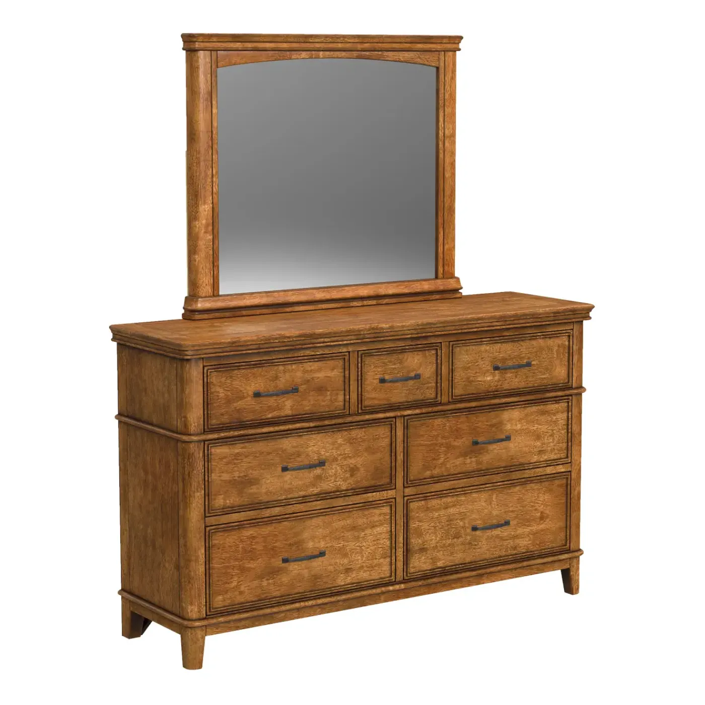 Clearance Bandit Panel Bedroom Set-New! Queen Bed, Dresser, Mirror & Nightstand Bedroom Sets
