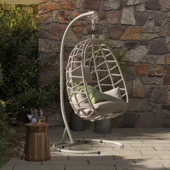 Outlet Bayview Hanging Basket Chair Outdoor Seating