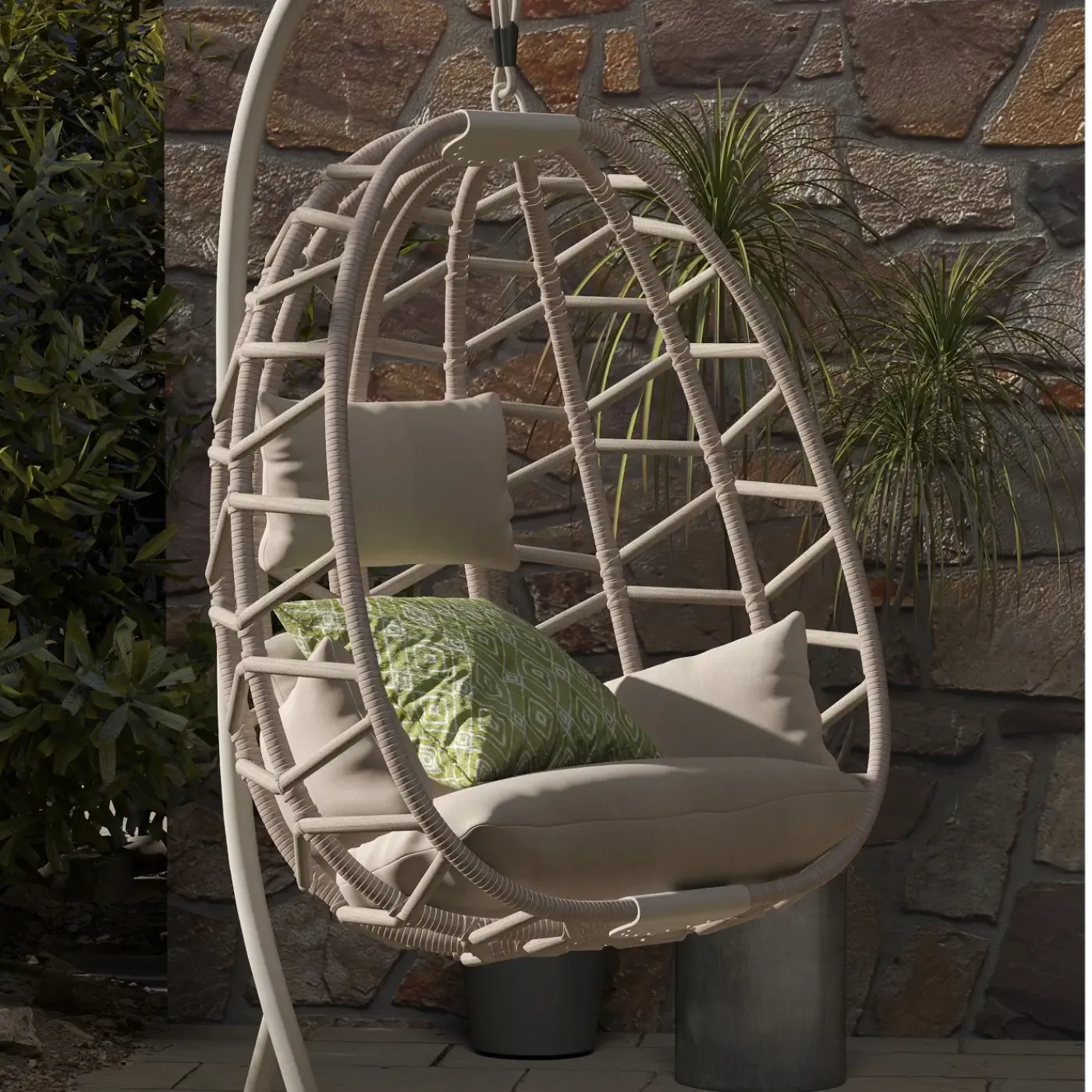 Outlet Bayview Hanging Basket Chair Outdoor Seating
