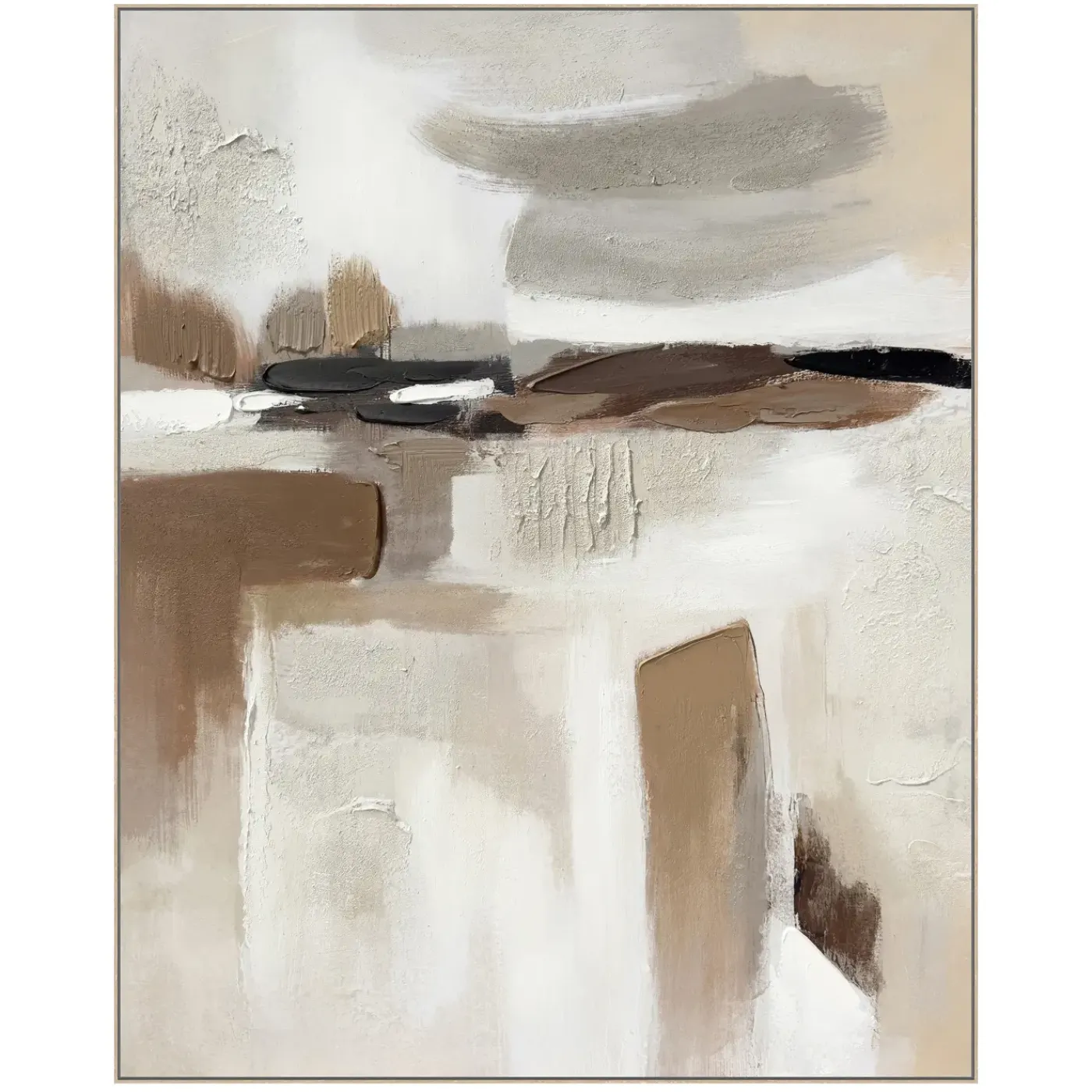 Clearance Black & Brown Abstract Wall Art Wall Art