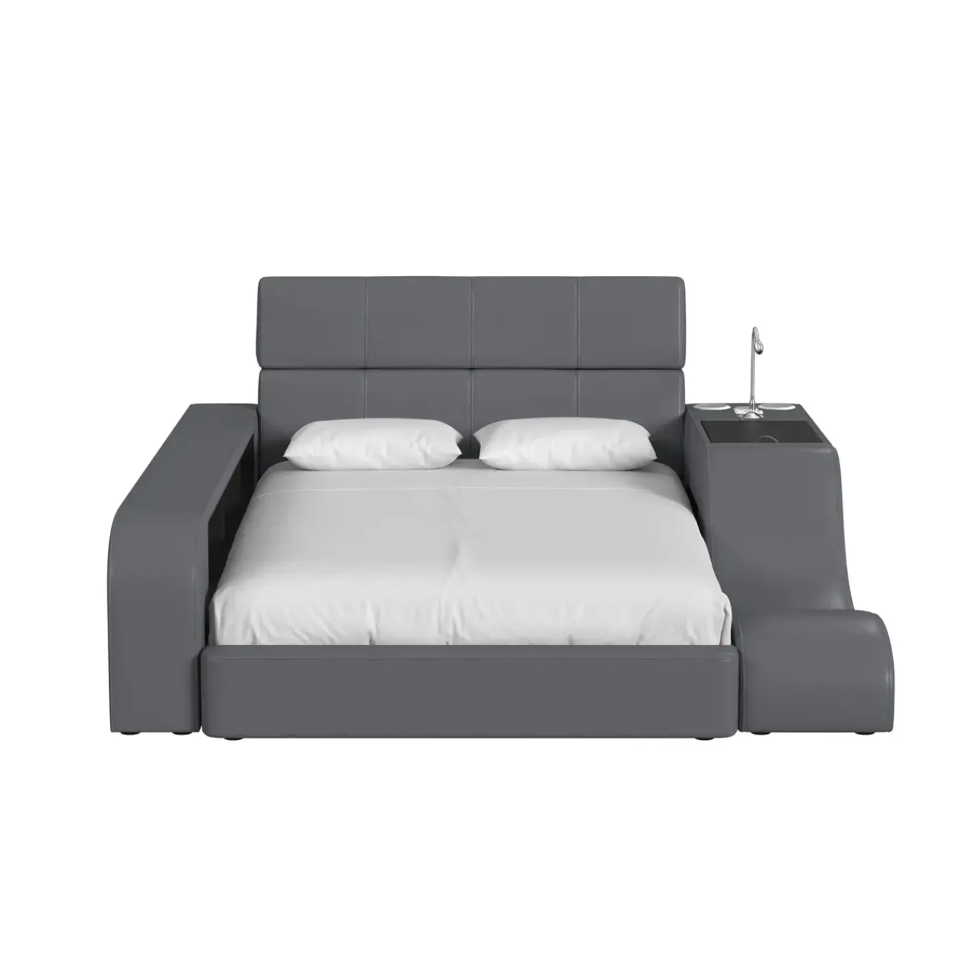 Blaine Modular Full Bed with Built-in Nightstand, Lounge Chair & Bookcase Full Beds|Kids Beds & Headboards
