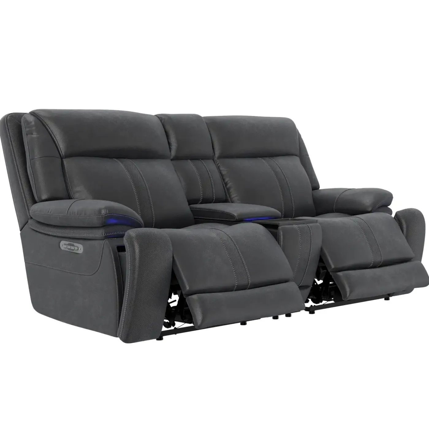 Sale Blockbuster 3pc Immersive Sound Power Loveseat w/heat and massage Loveseats|Reclining Furniture