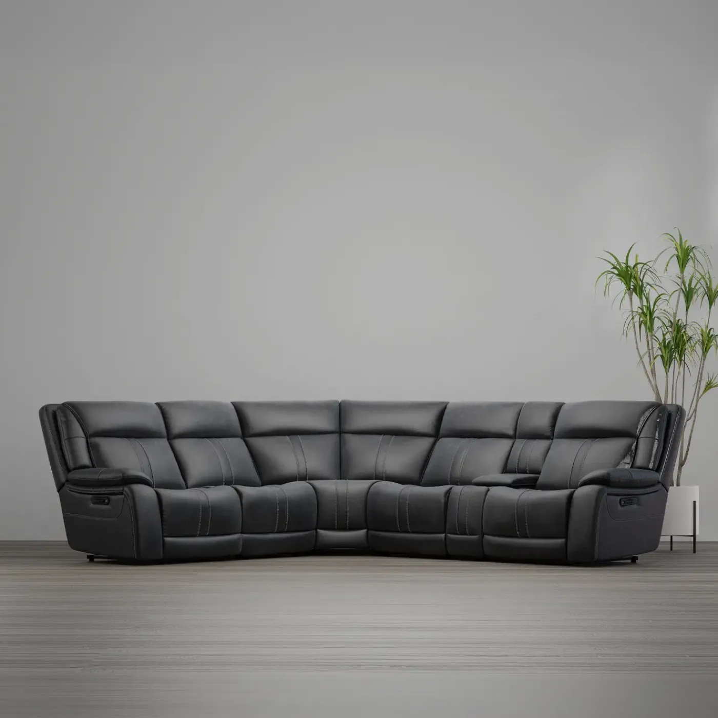 Hot Blockbuster 6pc Immersive Sound Power Sectional w/heat and massage Living Room Sets|Sectionals