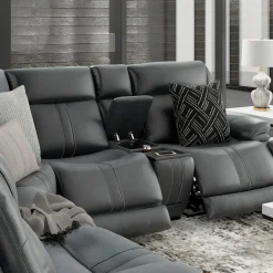 Hot Blockbuster 6pc Immersive Sound Power Sectional w/heat and massage Living Room Sets|Sectionals