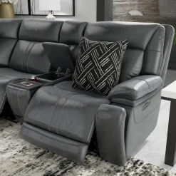 Hot Blockbuster 6pc Immersive Sound Power Sectional w/heat and massage Living Room Sets|Sectionals