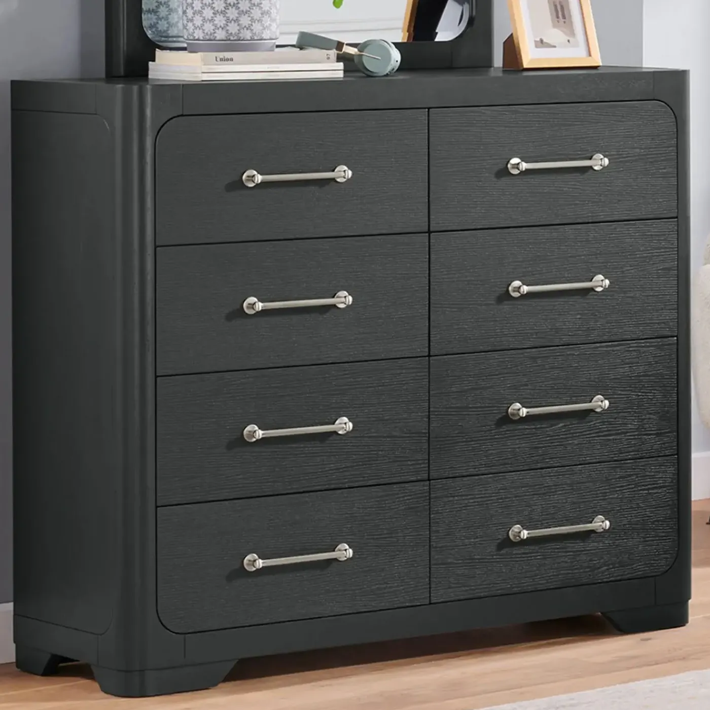 Discount Bowery Queen Storage Bed, Dresser, Mirror, Nightstand Bedroom Sets