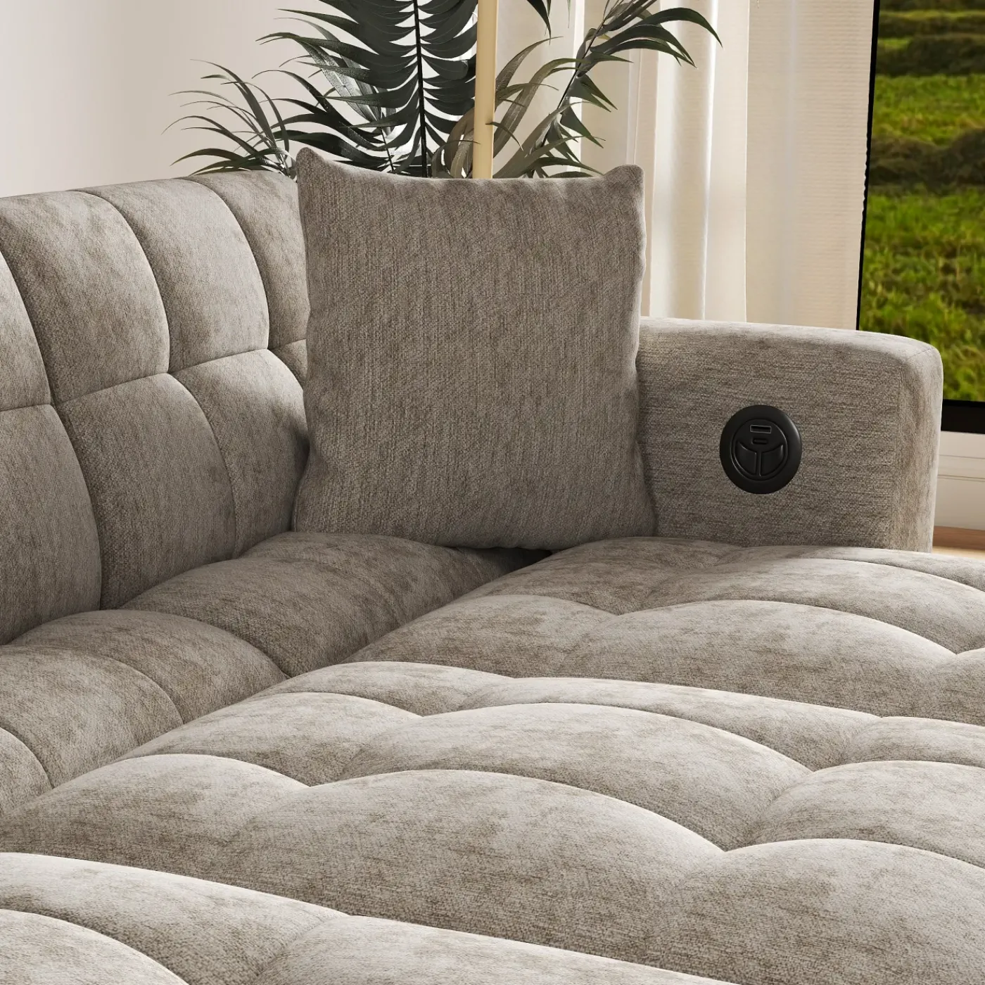 New Brynn 3pc Sofa Chaise Sectionals|Sleeper Sofas