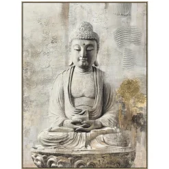 New Buddha in White Wall Art Wall Art