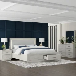 New Burbank Bedroom Set Queen Storage Bed, Dresser, Mirror & Nightstand Bedroom|All Outlet & Clearance Items