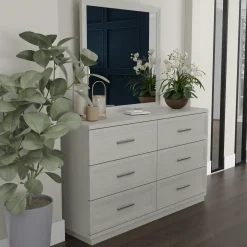 New Burbank Bedroom Set Queen Storage Bed, Dresser, Mirror & Nightstand Bedroom|All Outlet & Clearance Items