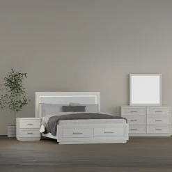 Online Burbank California King Storage Bed, Dresser, Mirror, Nightstand Bedroom|All Outlet & Clearance Items