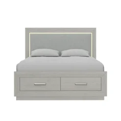 Hot Burbank Queen Storage Bed With LED Lights Queen Beds|Bedroom