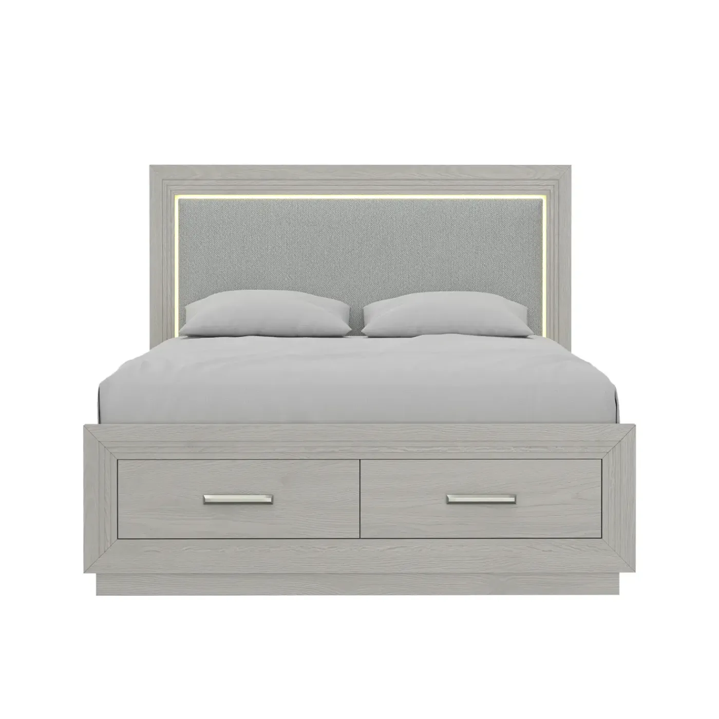 Hot Burbank Queen Storage Bed With LED Lights Queen Beds|Bedroom
