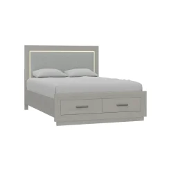 Hot Burbank Queen Storage Bed With LED Lights Queen Beds|Bedroom