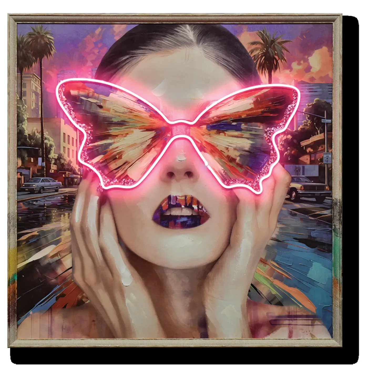 Hot Butterfly Woman w/LED Lights Wall Art Kids Accessories|Wall Art