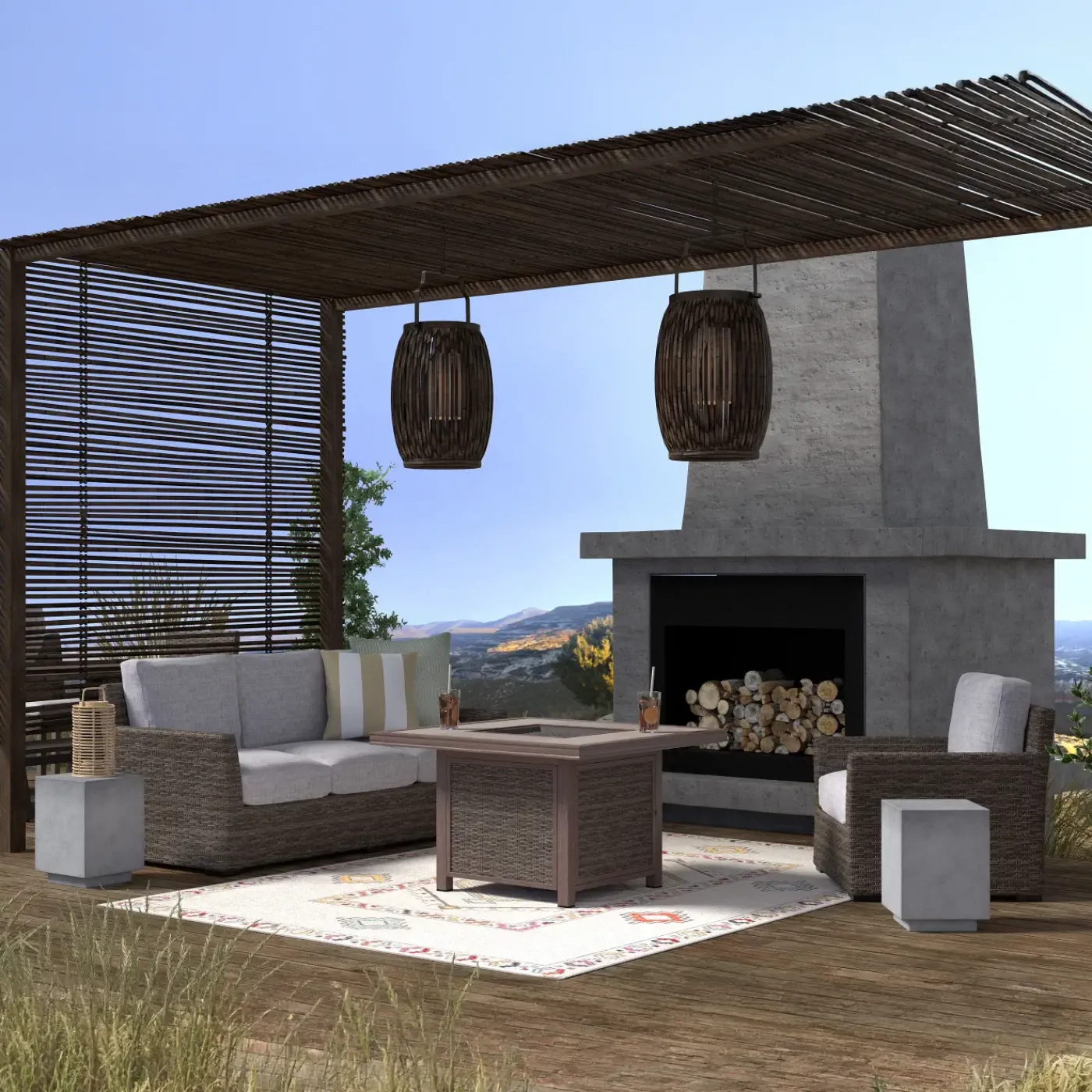 Cabo Outdoor Sofa Living Set Outdoor Seating