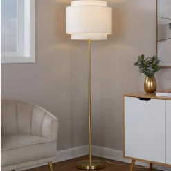 New Cadence Gold Floor Lamp Lamps & Lighting