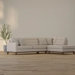 Best Calvin 2pc Sectional with RAF Chaise Sectionals