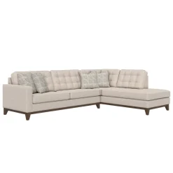 Best Calvin 2pc Sectional with RAF Chaise Sectionals