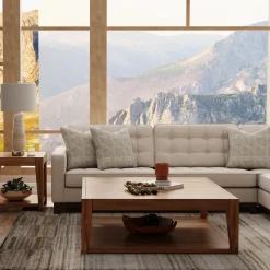 Best Calvin 2pc Sectional with RAF Chaise Sectionals