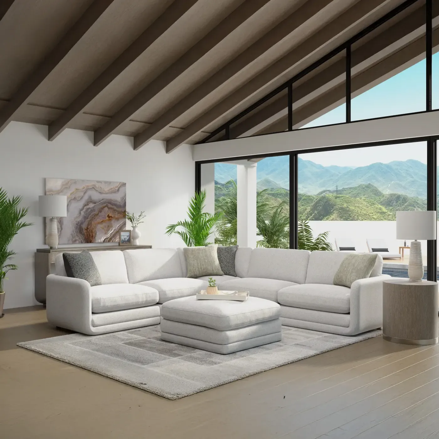 Best Camden 5pc Sectional Living Room Sets|Sectionals