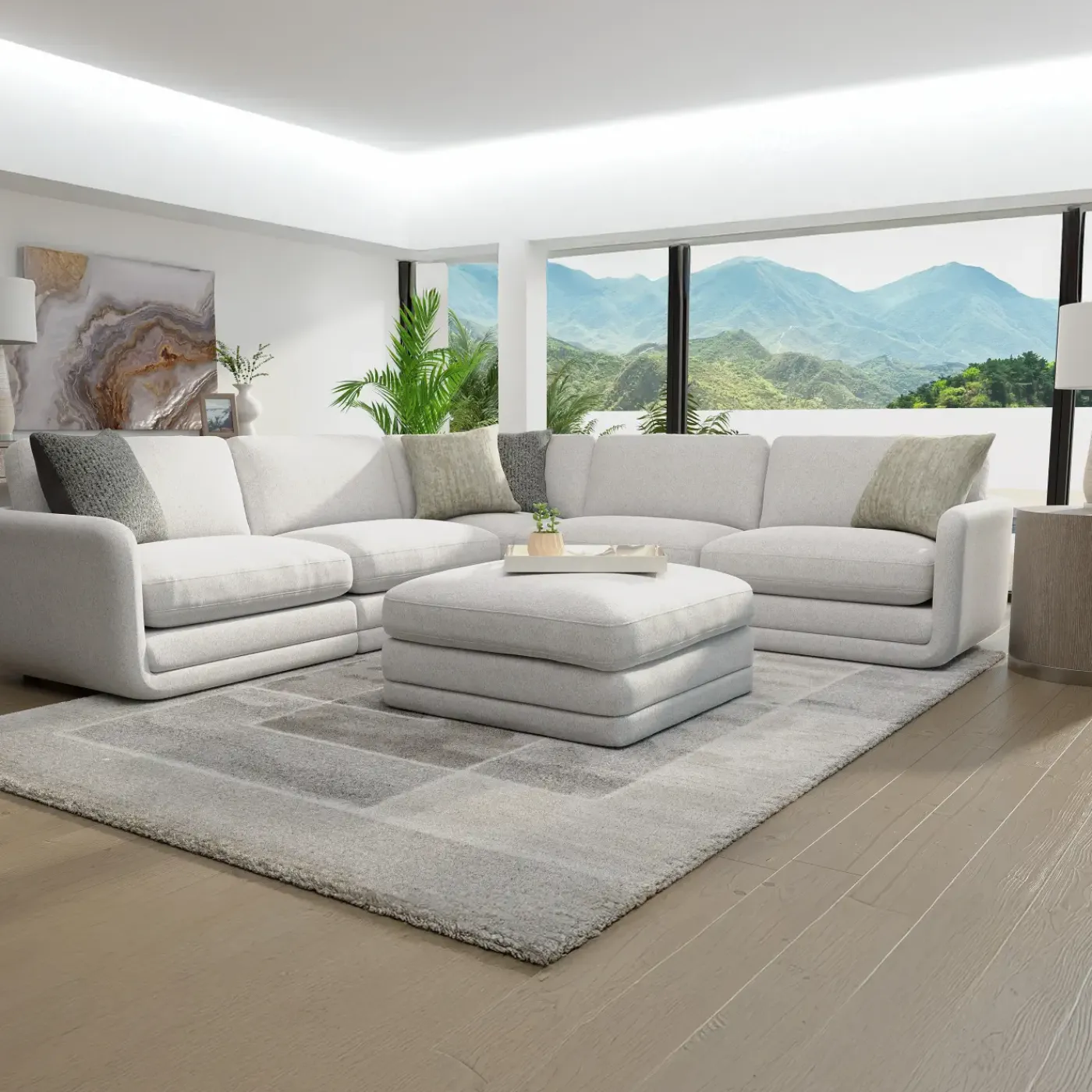 Best Camden 5pc Sectional Living Room Sets|Sectionals