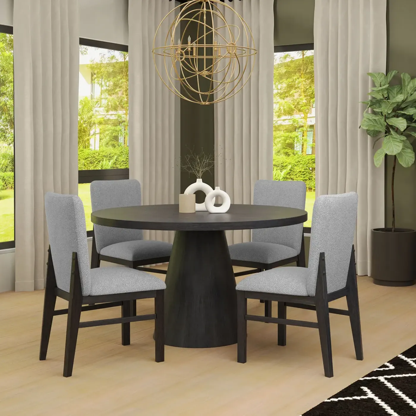 Sale Cassidy Black Dining Set Dining Room Sets|All Modern Living Items
