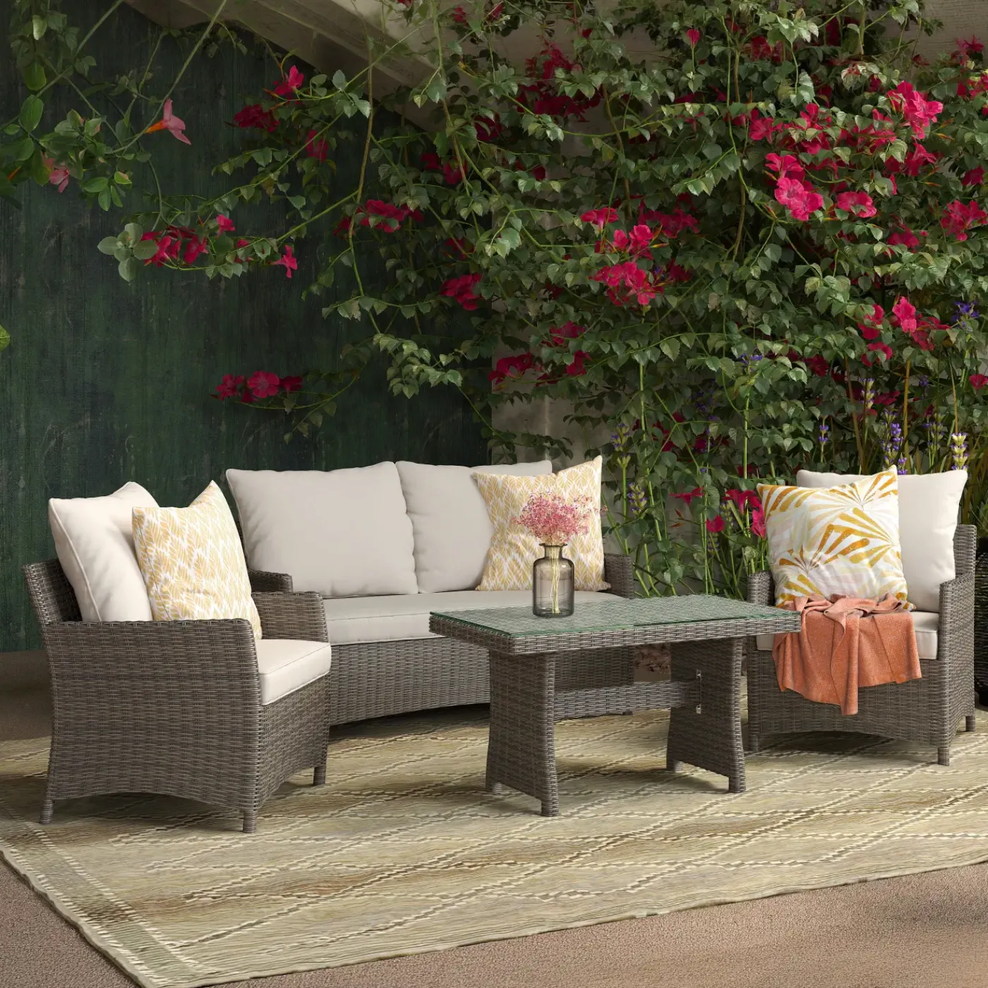 Best Catalina-New! 4pc Chat Group Outdoor Seating|Outdoor Furniture Sets