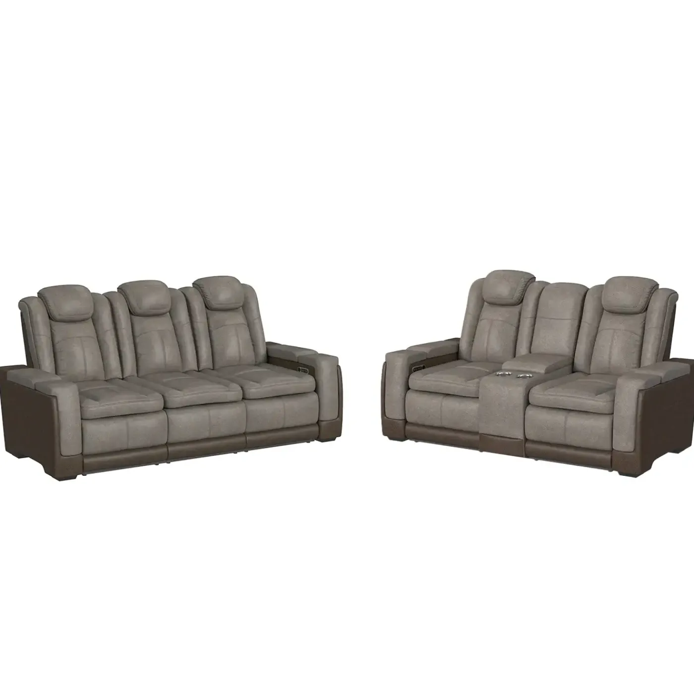 New Cinema Buy the Power Reclining Sofa, Get the Power Reclining Loveseat Free Living Room Sets|Reclining Furniture