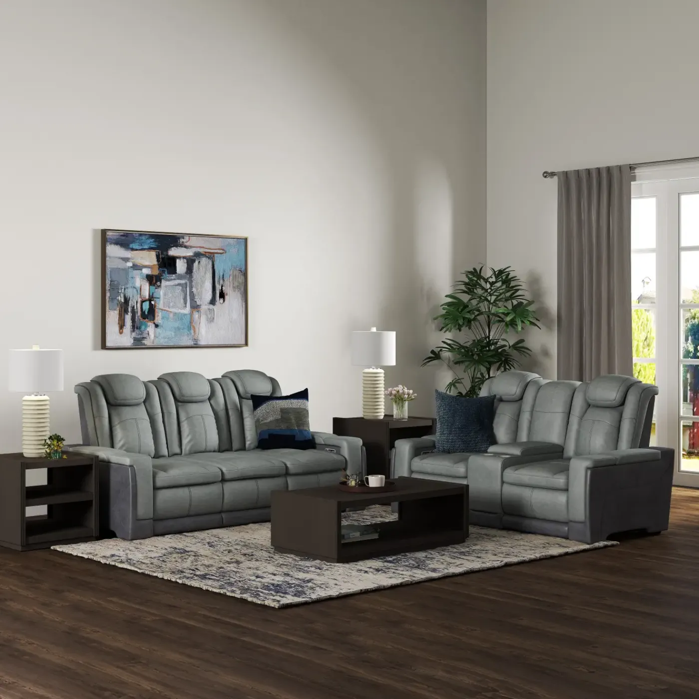 Discount Cinema-New! Buy the Power Reclining Sofa, Get the Power Reclining Loveseat Free Living Room Sets
