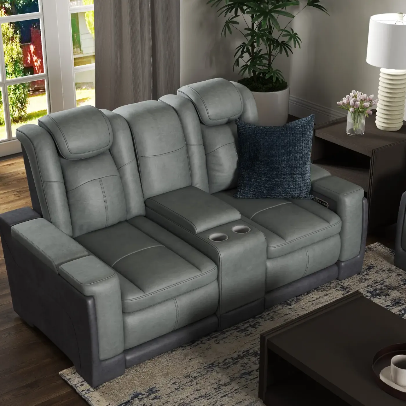 Hot Cinema Power Loveseat Loveseats
