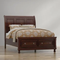 Hot Cortland Cherry Bed Queen Beds|Beds & Headboards