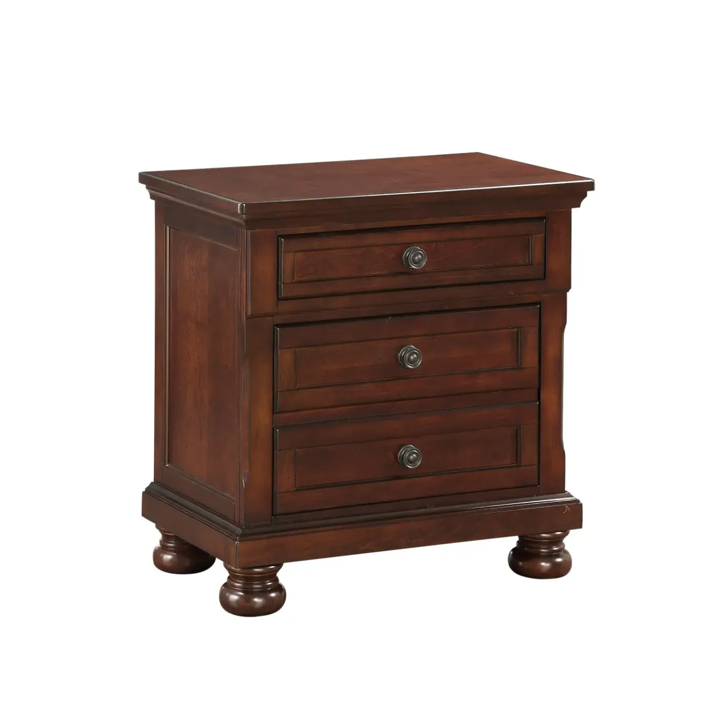 New Cortland Cherry Bedroom Set Queen Sleigh Bed, Dresser, Mirror & Nightstand Bedroom Sets