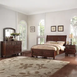 Outlet Cortland King Sleigh Storage Bed, Dresser, Mirror, Nightstand Bedroom Sets